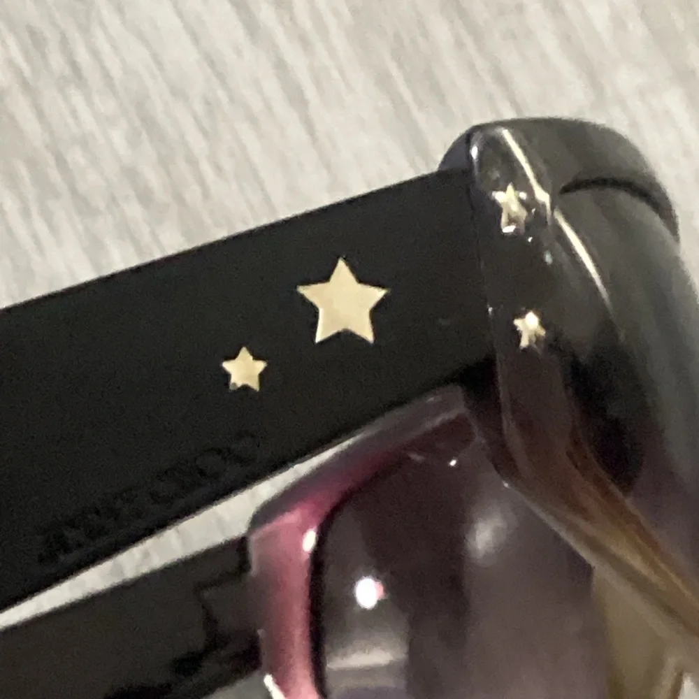 Y2K Jimmy Choo Purple Ombre Star 125 Made In Italy  Designer Sunglasses Frames